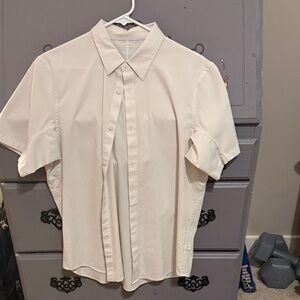 lululemon athletica Men's Cream Button-Down Shirt